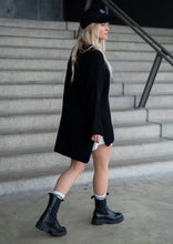 Lade das Bild in den Galerie-Viewer, Long Pullover &quot;MIA&quot; | Schwarz
