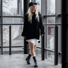 Lade das Bild in den Galerie-Viewer, Long Pullover &quot;MIA&quot; | Schwarz
