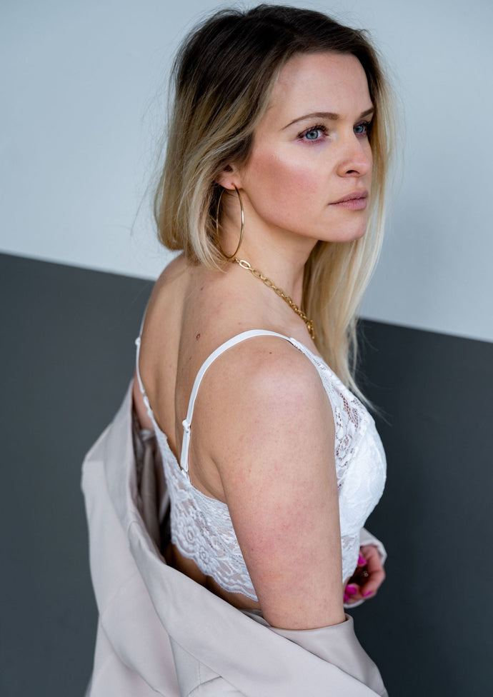 Bralette aus Spitze | Weiß