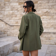 Lade das Bild in den Galerie-Viewer, Long Blazer &quot;STOCKHOLM&quot; | Khaki
