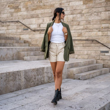 Lade das Bild in den Galerie-Viewer, Long Blazer &quot;STOCKHOLM&quot; | Khaki

