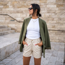Lade das Bild in den Galerie-Viewer, Long Blazer &quot;STOCKHOLM&quot; | Khaki
