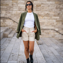 Lade das Bild in den Galerie-Viewer, Long Blazer &quot;STOCKHOLM&quot; | Khaki
