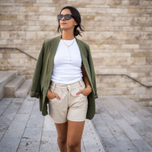 Lade das Bild in den Galerie-Viewer, Long Blazer &quot;STOCKHOLM&quot; | Khaki
