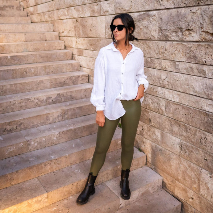 Vegane Lederleggings 
