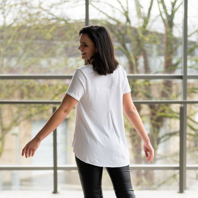 Regular Basic T-Shirt | Weiß